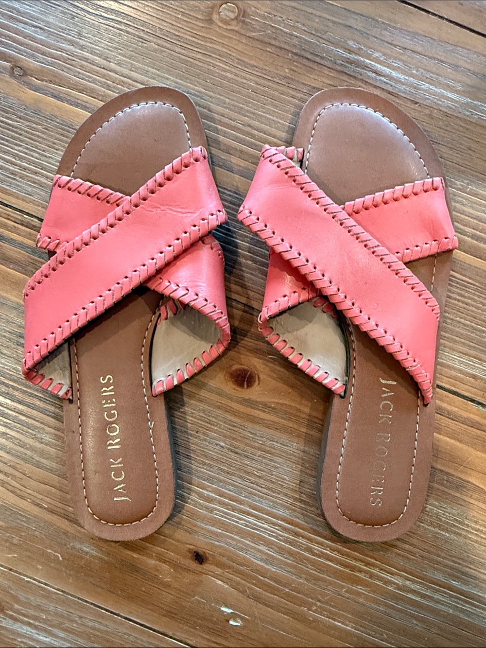 Jack Rogers X-Band Slides (8, Coral)